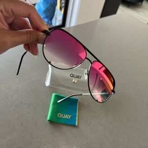 QUAY High Key Original Aviator Sunglasses